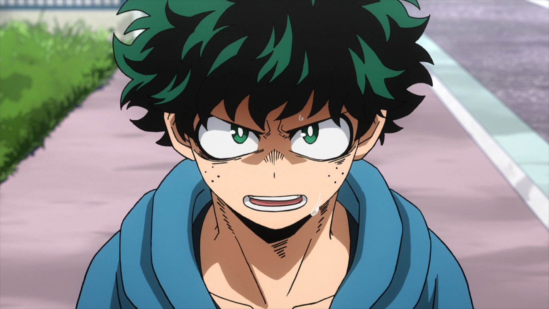 Deku as seen in the My Hero Academia anime series (Image via BONES)