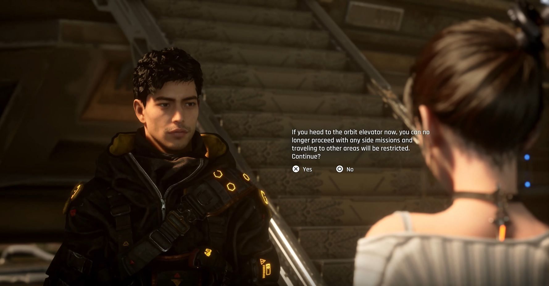 Point of No Return in the story mission Orcal&#039;s Testimony (Image via Sony Interactive Entertainment)