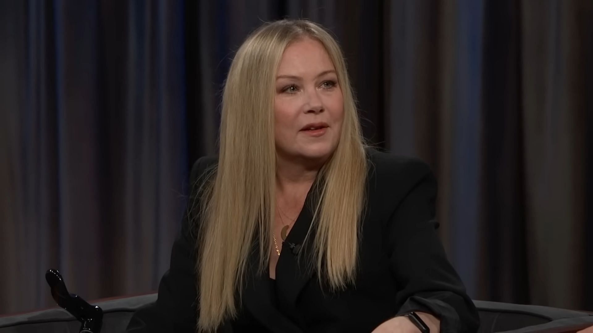 Christina Applegate suffered from both Covid 19 and sapovirus amidst her battle with MS (Image via YouTube/Jimmy Kimmel Live)