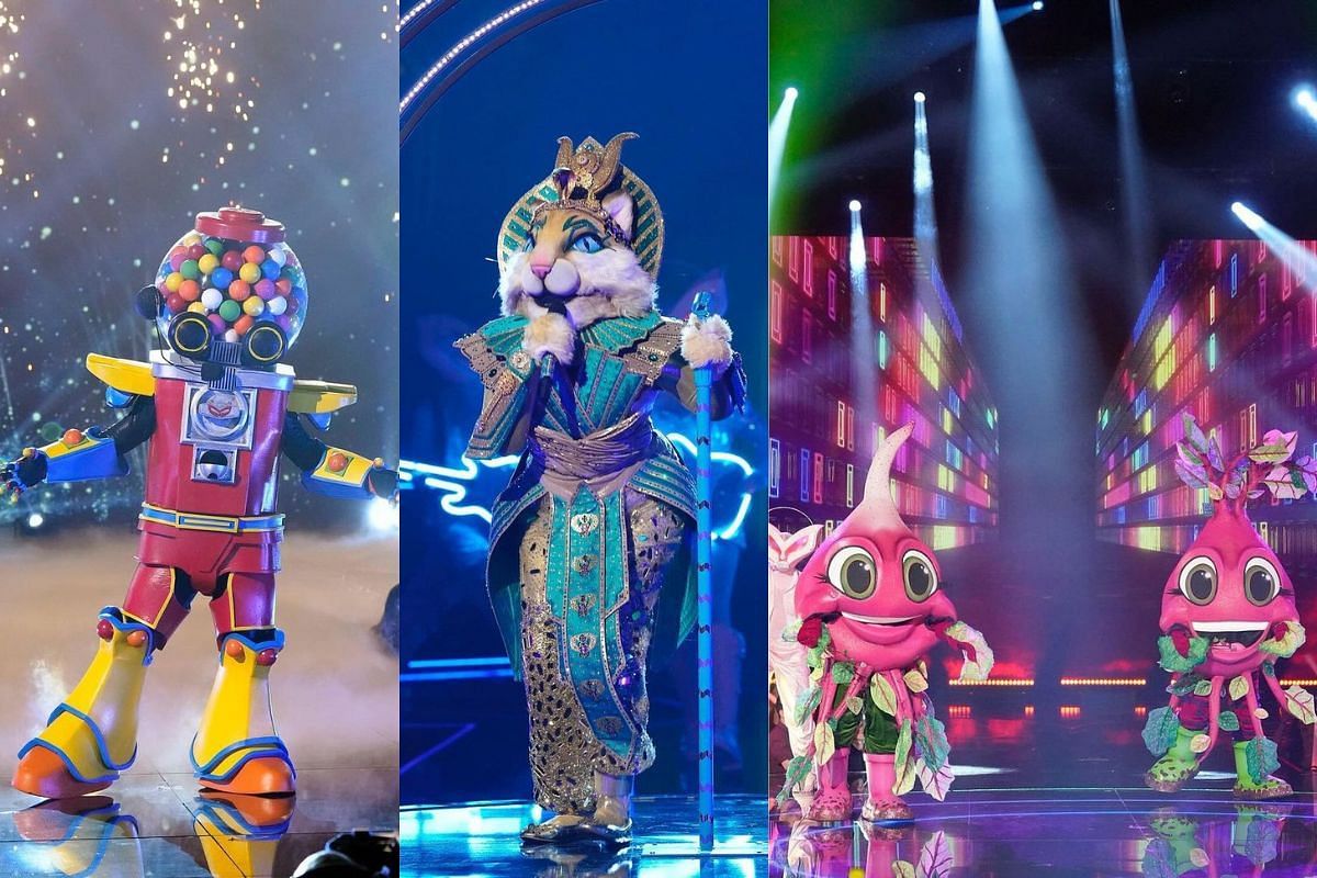 Gumball, Miss Cleocatra, and The Beets (Images via Instagram/@maskedsingerfox)