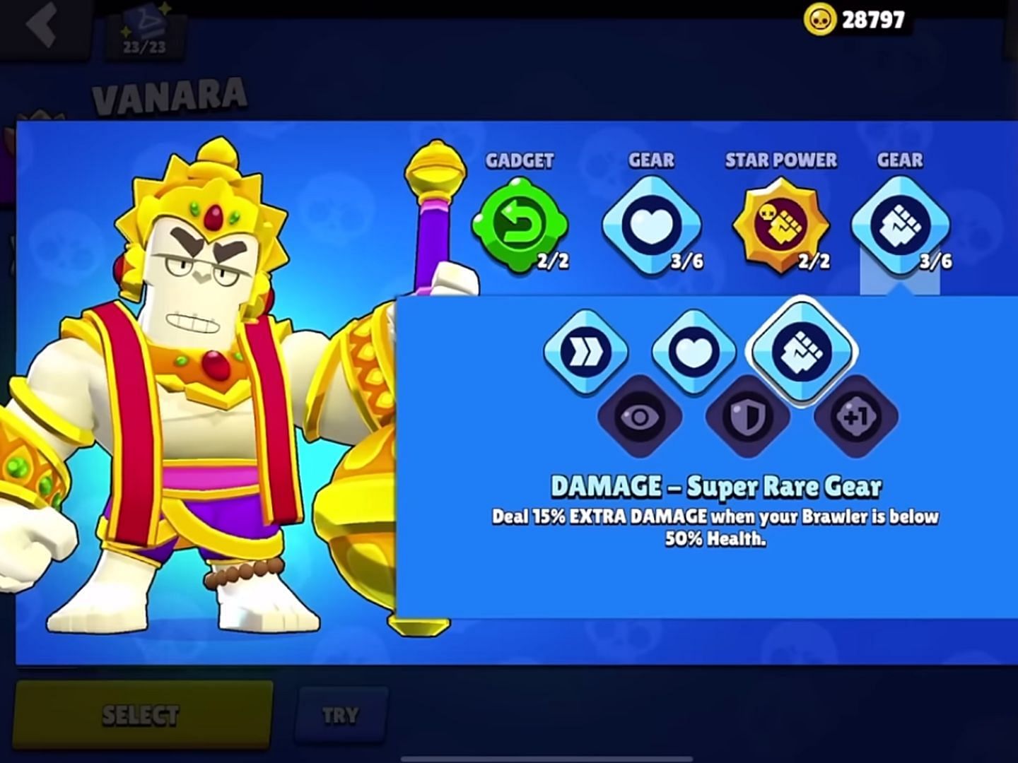 Damage Gear (Image via Supercell)