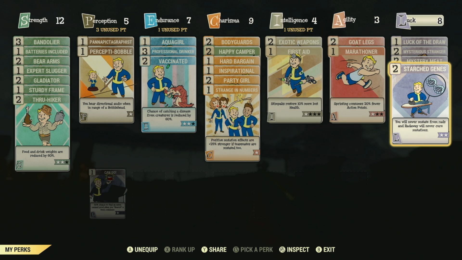 Investing in Perk Cards are extremely necessary when playing the game solo (Image via Bethesda Game Studios)