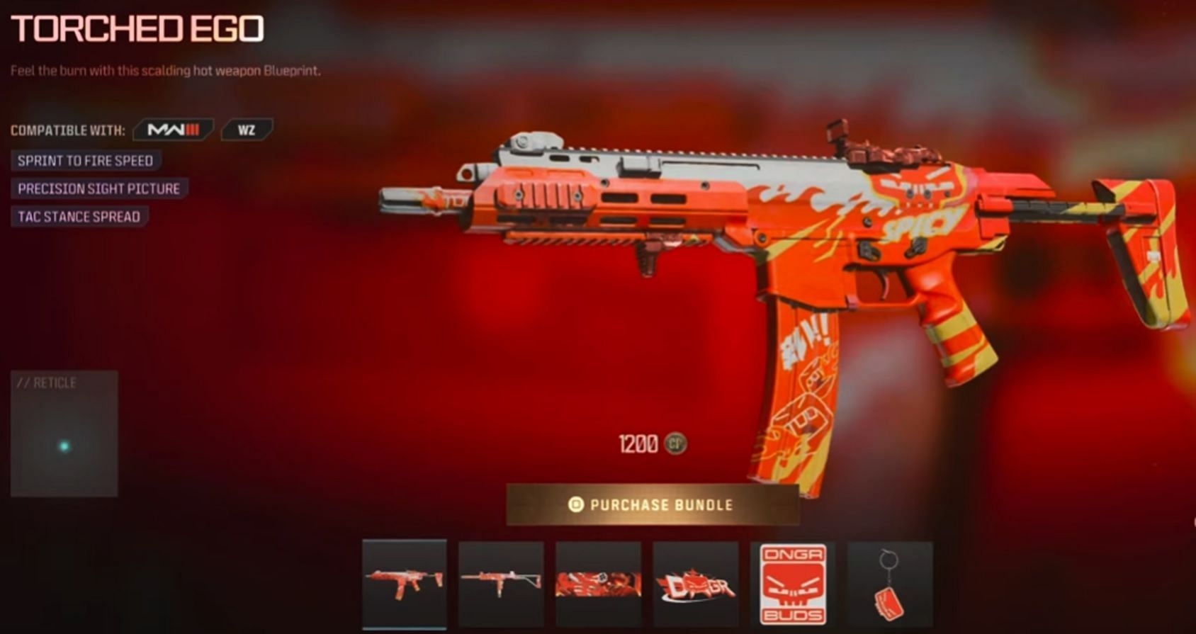 DNGR Buds weapon bundle in MW3 (Image via Activision)