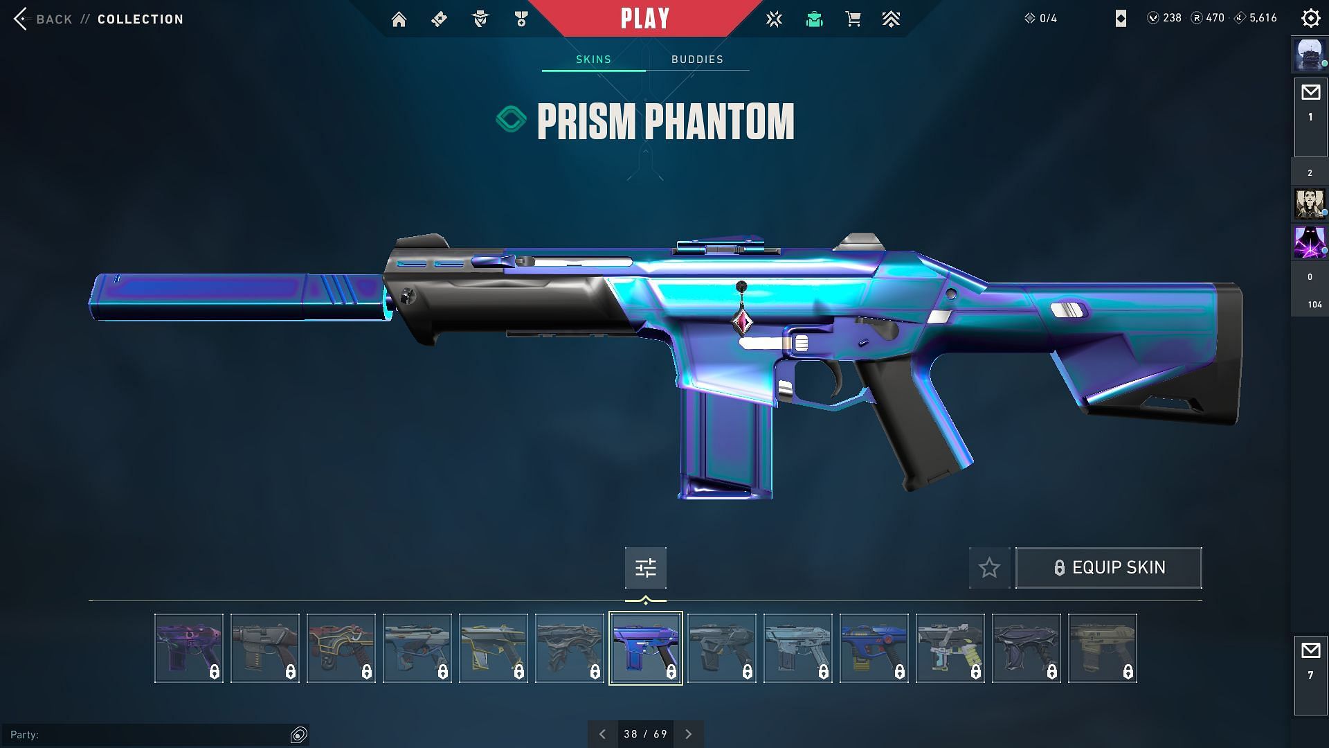 Prism skin, a beta-released skin, which was re-released after the game was launched officially (Image via Riot Games)