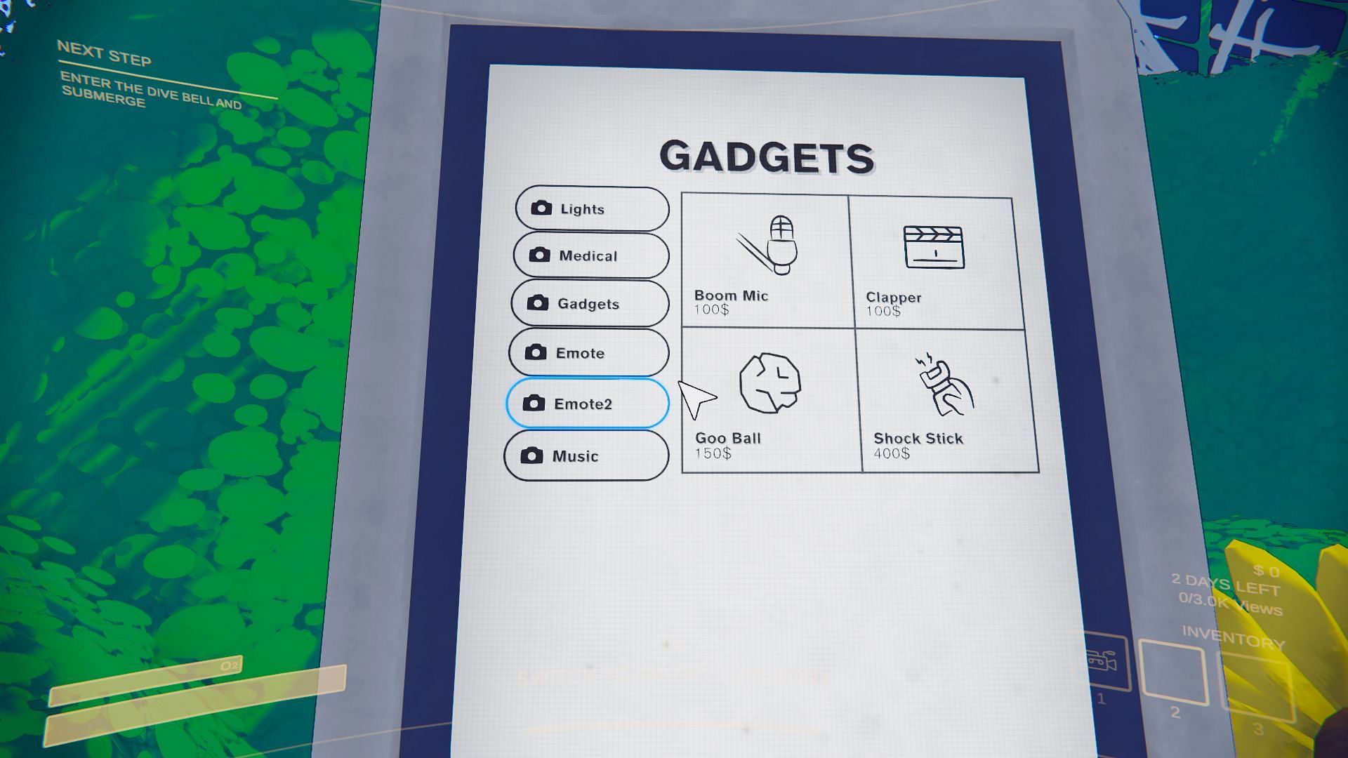 Gadgets upgrades and cost (Image via Landfall Games)