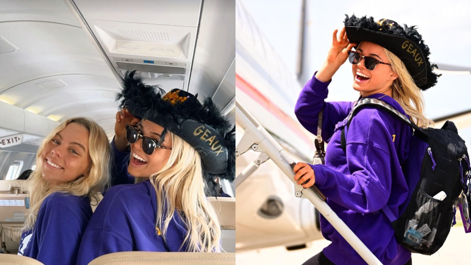 Olivia Dunne takes flight to Texas alongside LSU teammates