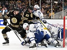 When was the last time Toronto Maple Leafs beat the Boston Bruins in a playoff series?