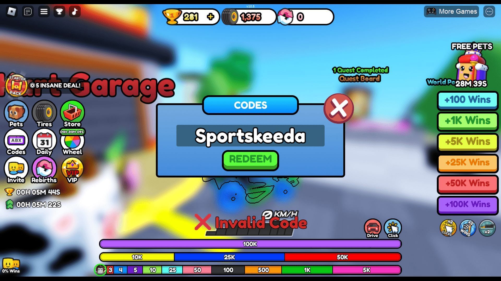 Troubleshoot codes in Go-Kart Race Clicker with ease (Roblox || Sportskeeda)