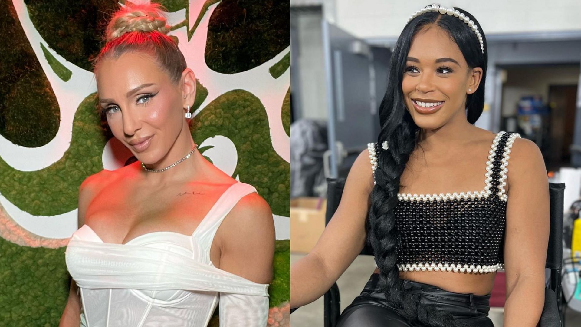 Charlotte Flair (left), and Bianca Belair (right). Images via Instagram.