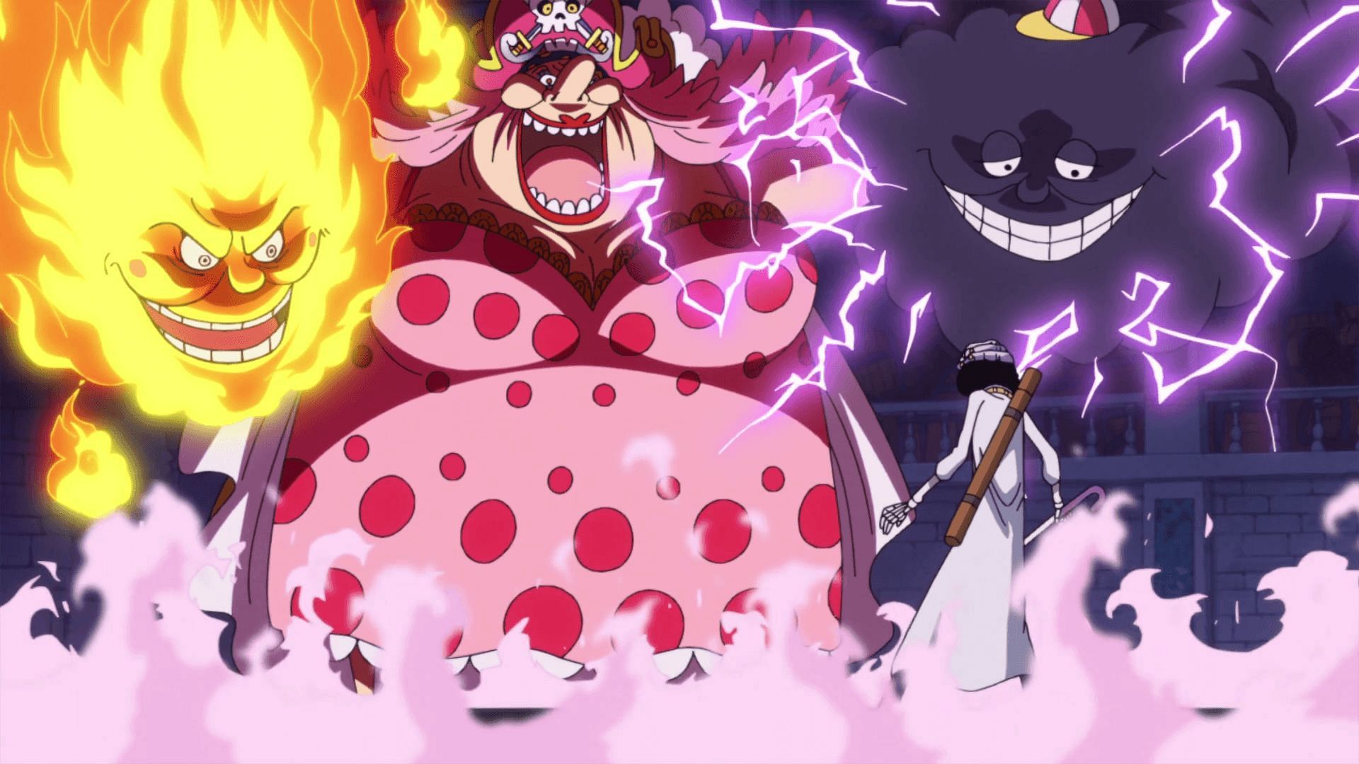 Big Mom goes up against Brook (Image via Toei Animation)