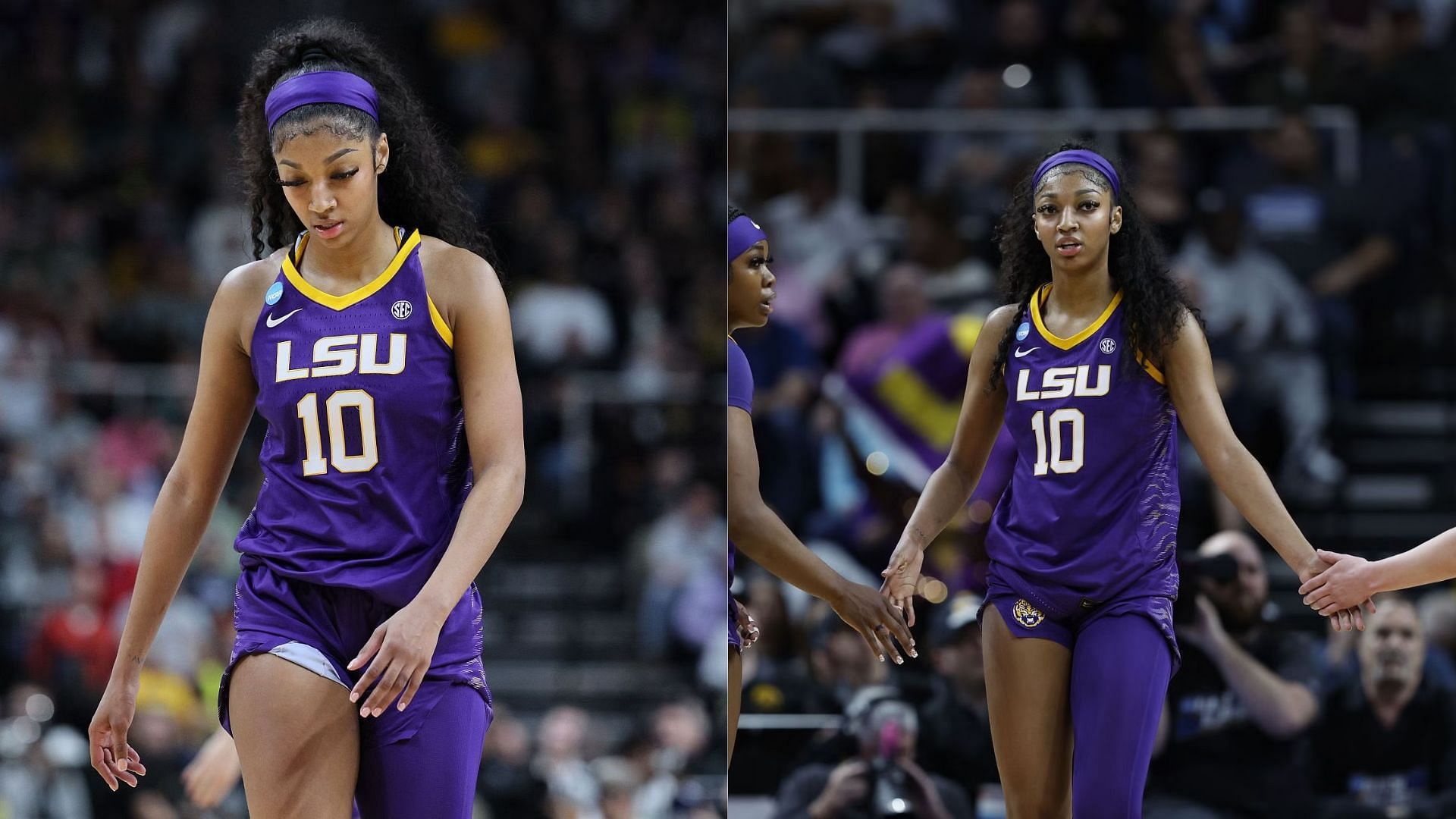 LSU Tigers #10 Angel Reese has declared for the WNBA draft