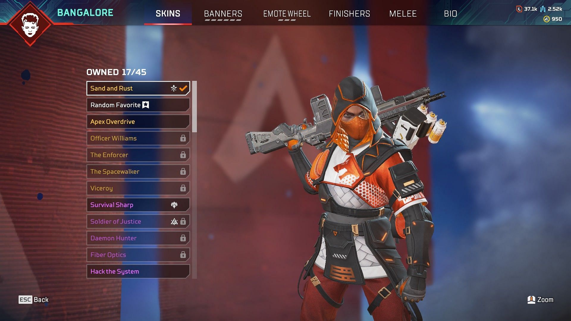 Bangalore in Apex Legends (Image via Respawn Entertainment)