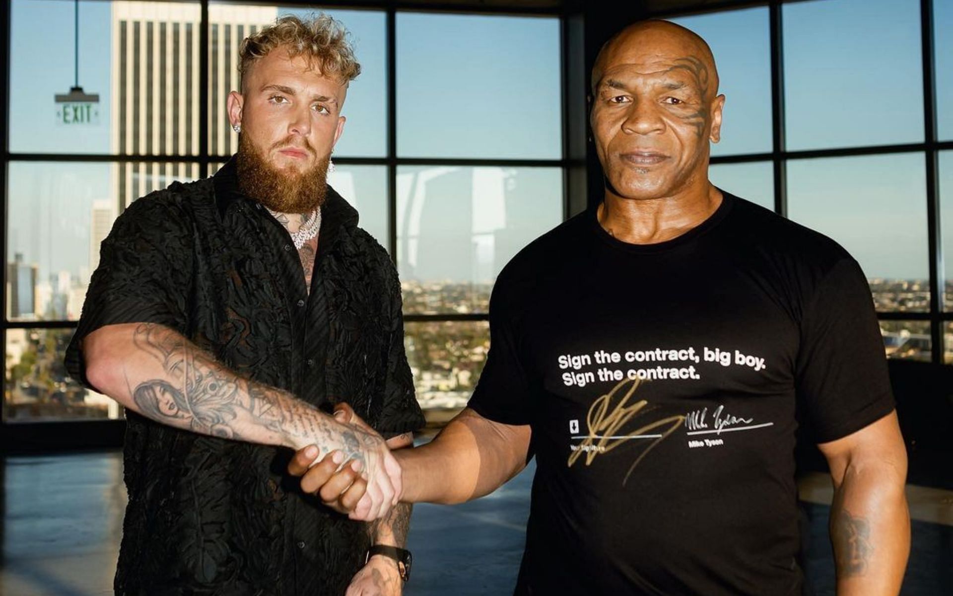 Mike Tyson talks about his fight against Jake Paul [Images courtesy: @jakepaul on Instagram]