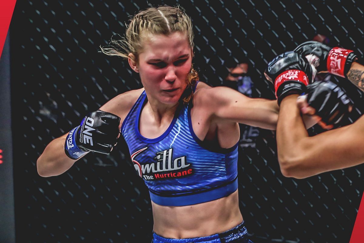 (Pictured) ONE strawweight Muay Thai world champion Smilla Sundell.