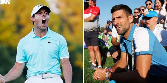 "Watch out, Rory McIlroy"- Novak Djokovic takes a day off golfing, jokingly issues a challenge to the former World no. 1 golfer