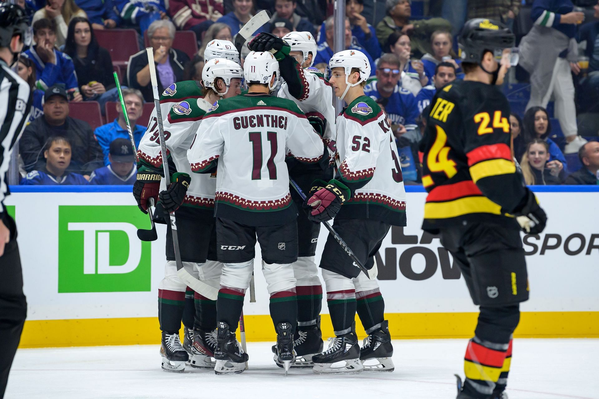 Arizona Coyotes v Vancouver Canucks