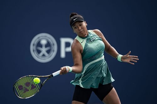 Naomi Osaka in action at the 2024 Miami Open