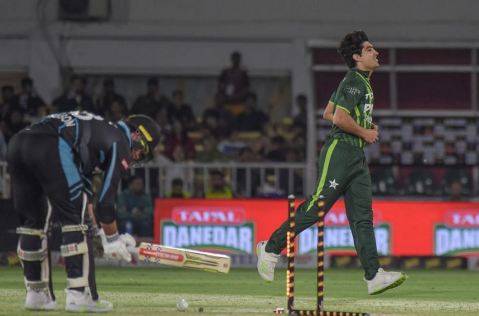 Naseem Shah in action (Image Courtesy: X/Pakistan Cricket)