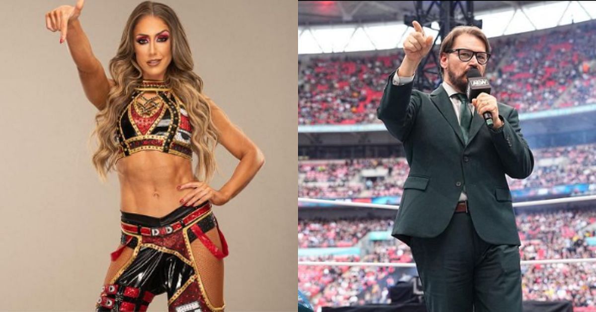 Britt Baker (left) and Tony Schiavone (right) [Images via Britt and Tony