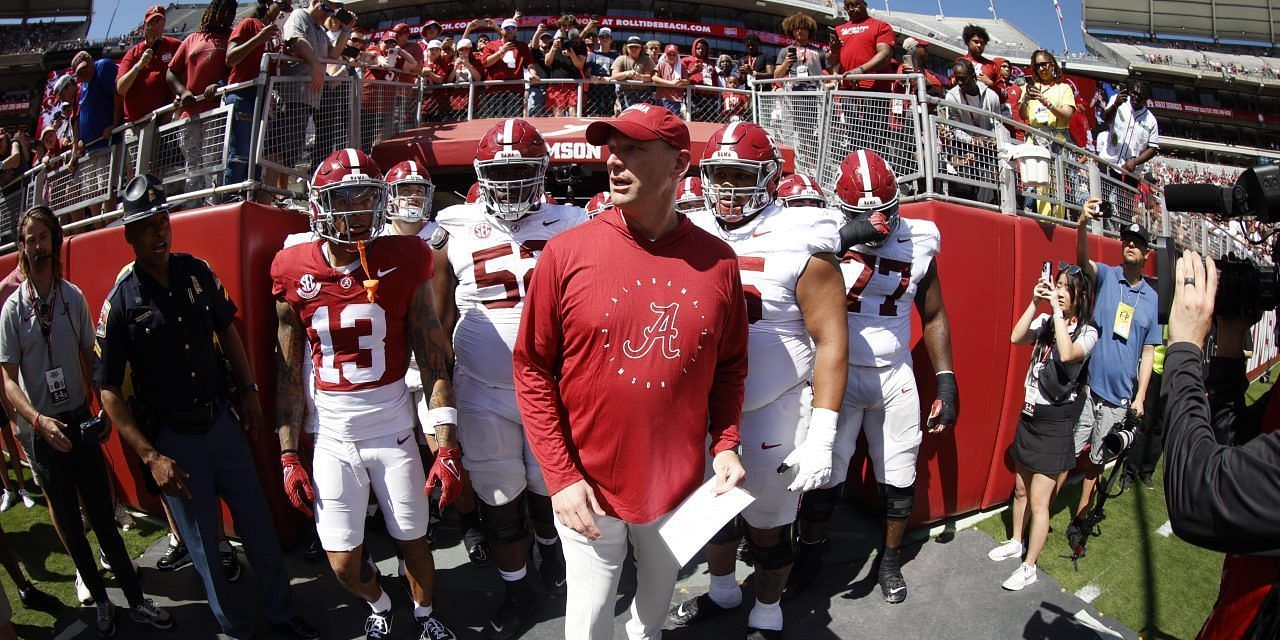 WATCH: Alabama's $87M Man Kalen DeBoer Walks Team Out Of The Tunnel To ...