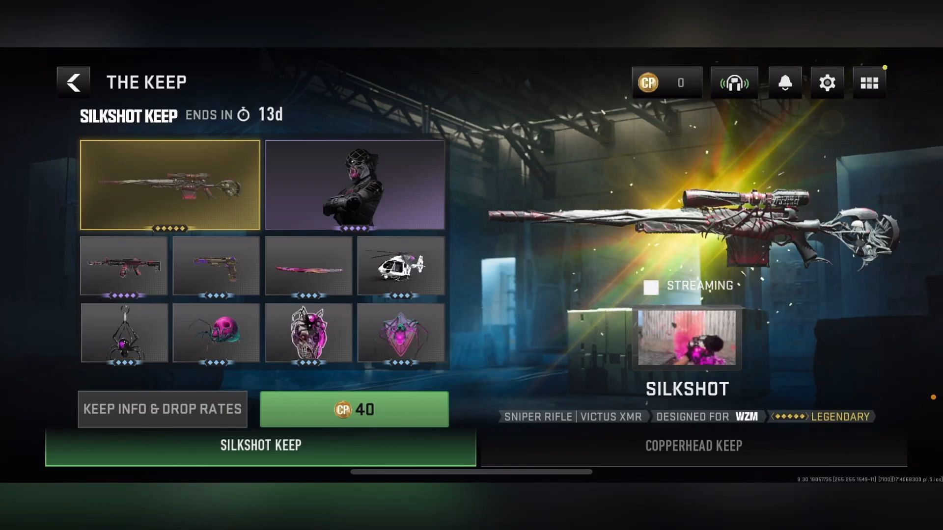 Silkshot Keep price in Warzone Mobile (Image via Activision || JC Amaterasu)