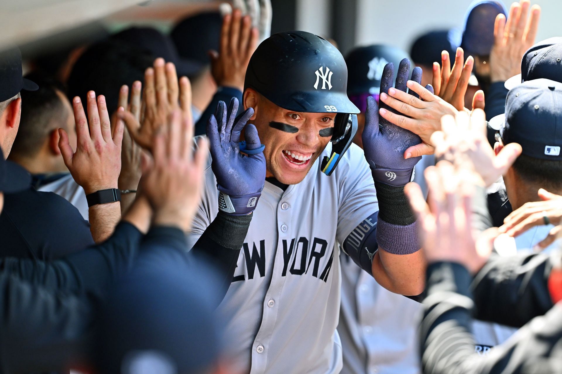 Aaron Judge hit a home run on Sunday