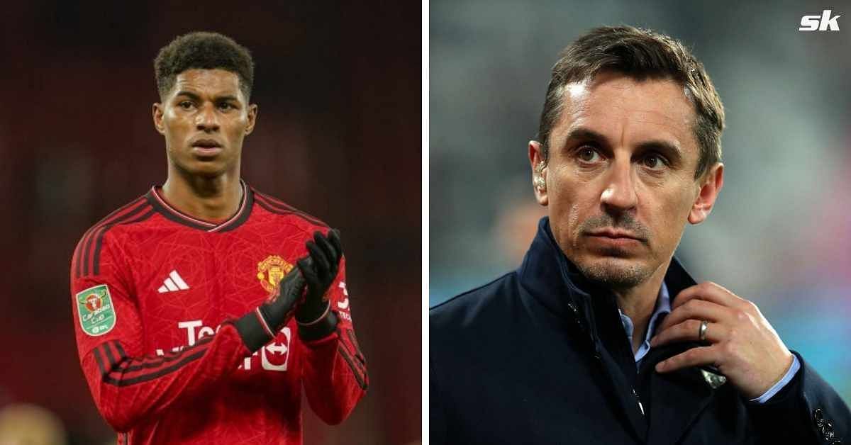 Manchester United legend Gary Neville shared his concerns about Marcus Rashford