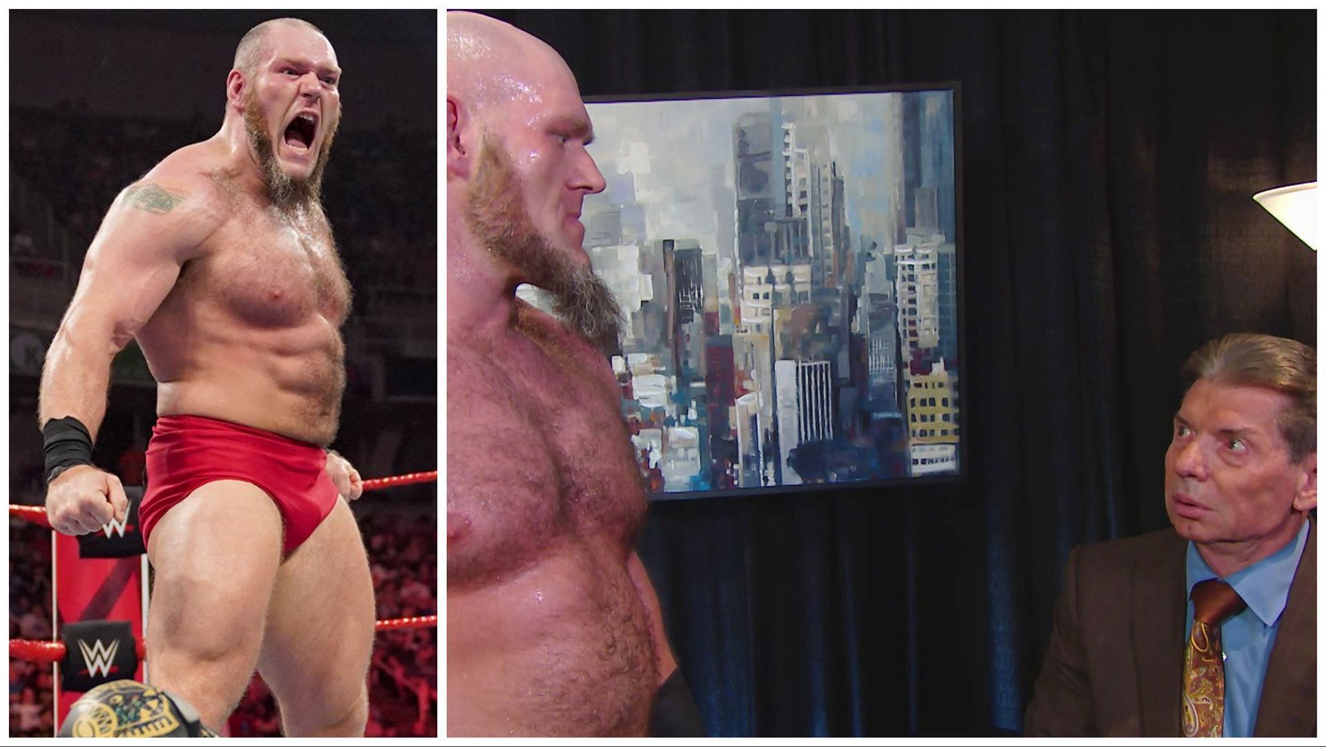 Lars Sullivan yells out on WWE RAW, Lars Sullivan intimidates Vince McMahon backstage at RAW