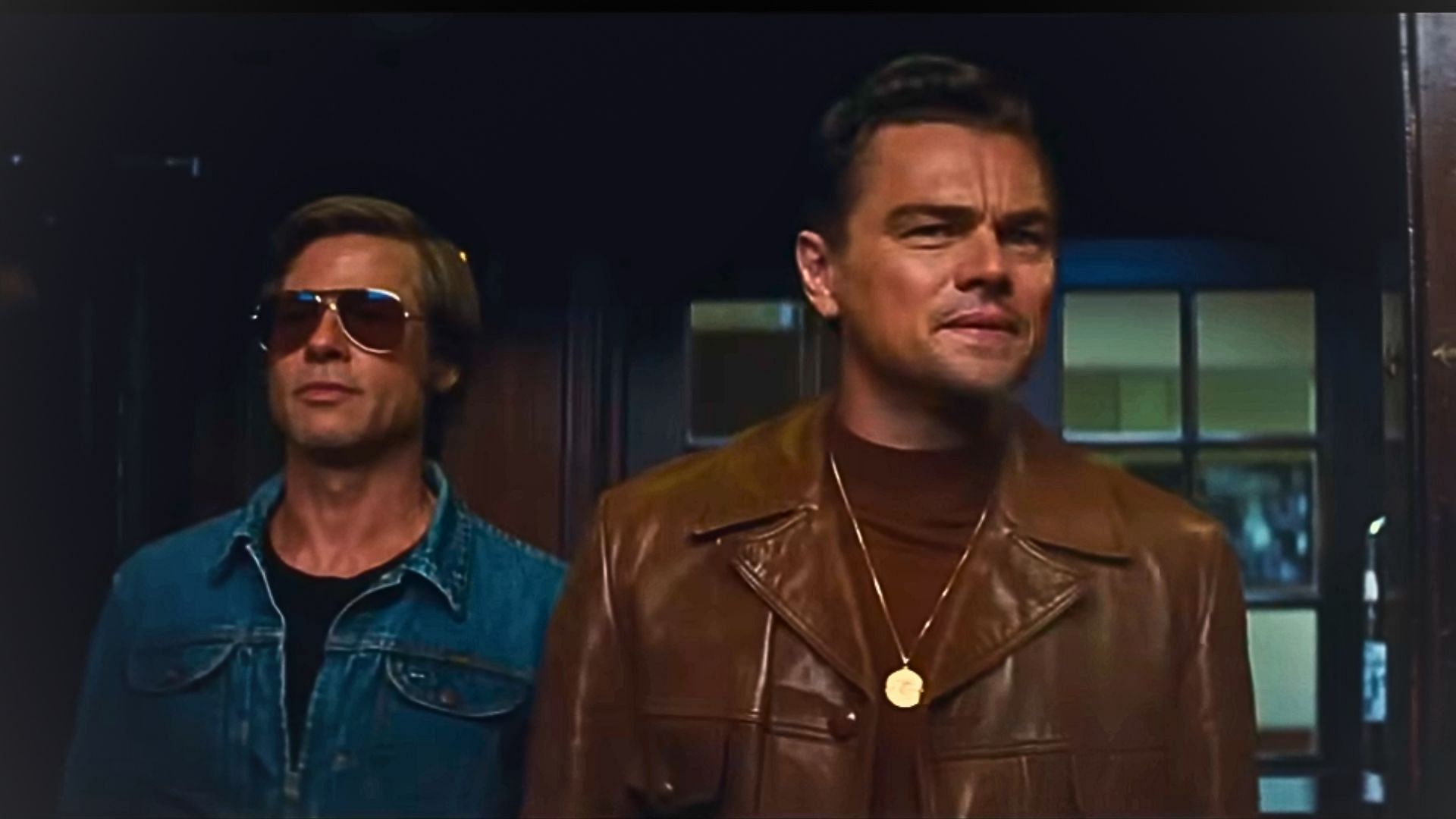 Brad Pitt and Leonardo DiCaprio in Once Upon a Time in Hollywood (Image via YouTube/Sony Pictures Entertainment)