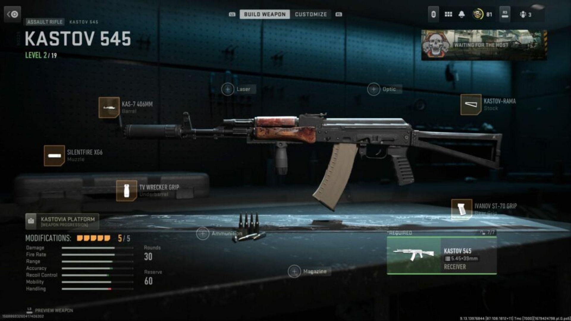 Best Kastov 545 loadout attachments in MW3 (Image via Activision)