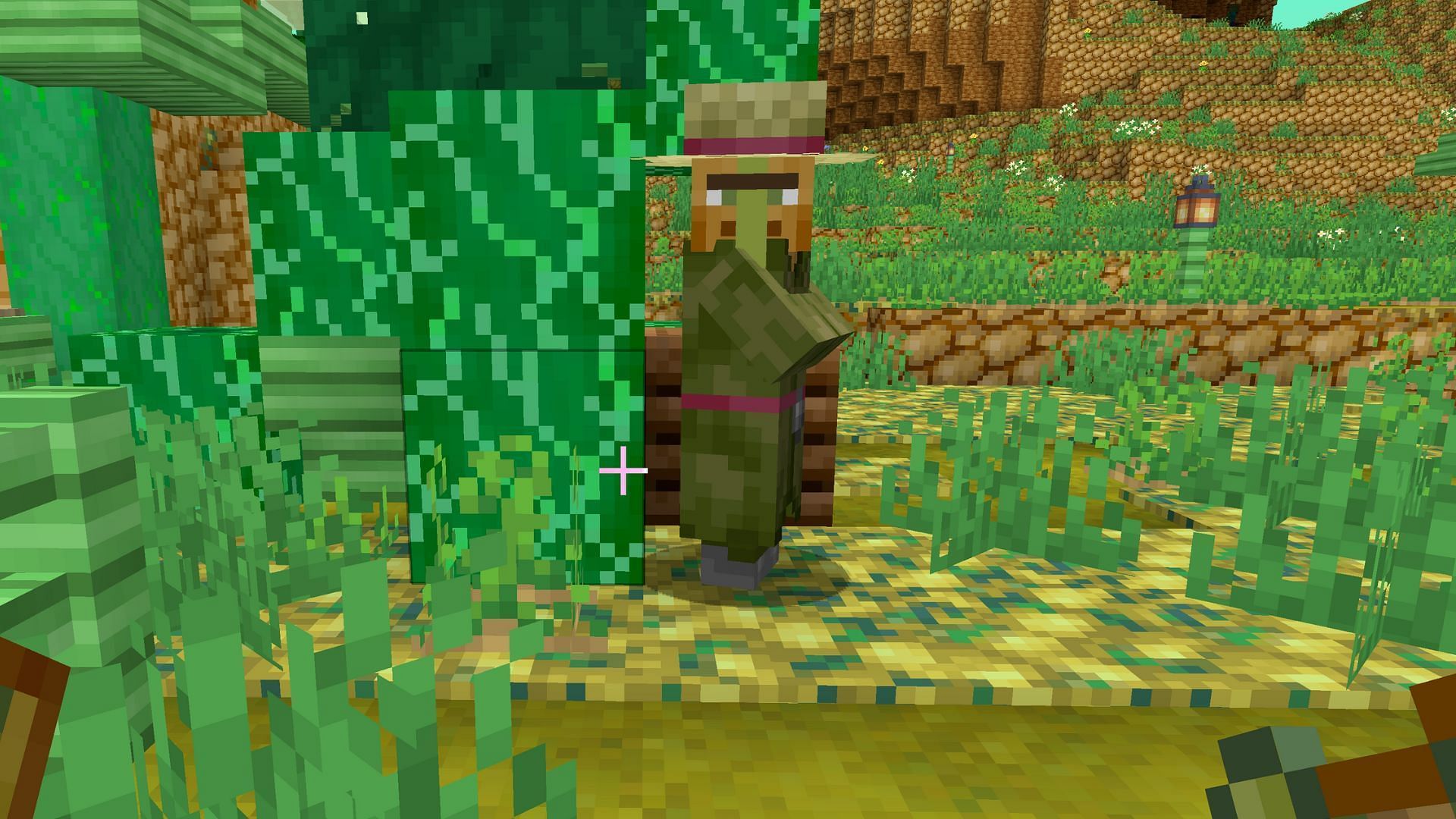 The villager in Potato dimension (Image via Mojang Studios)