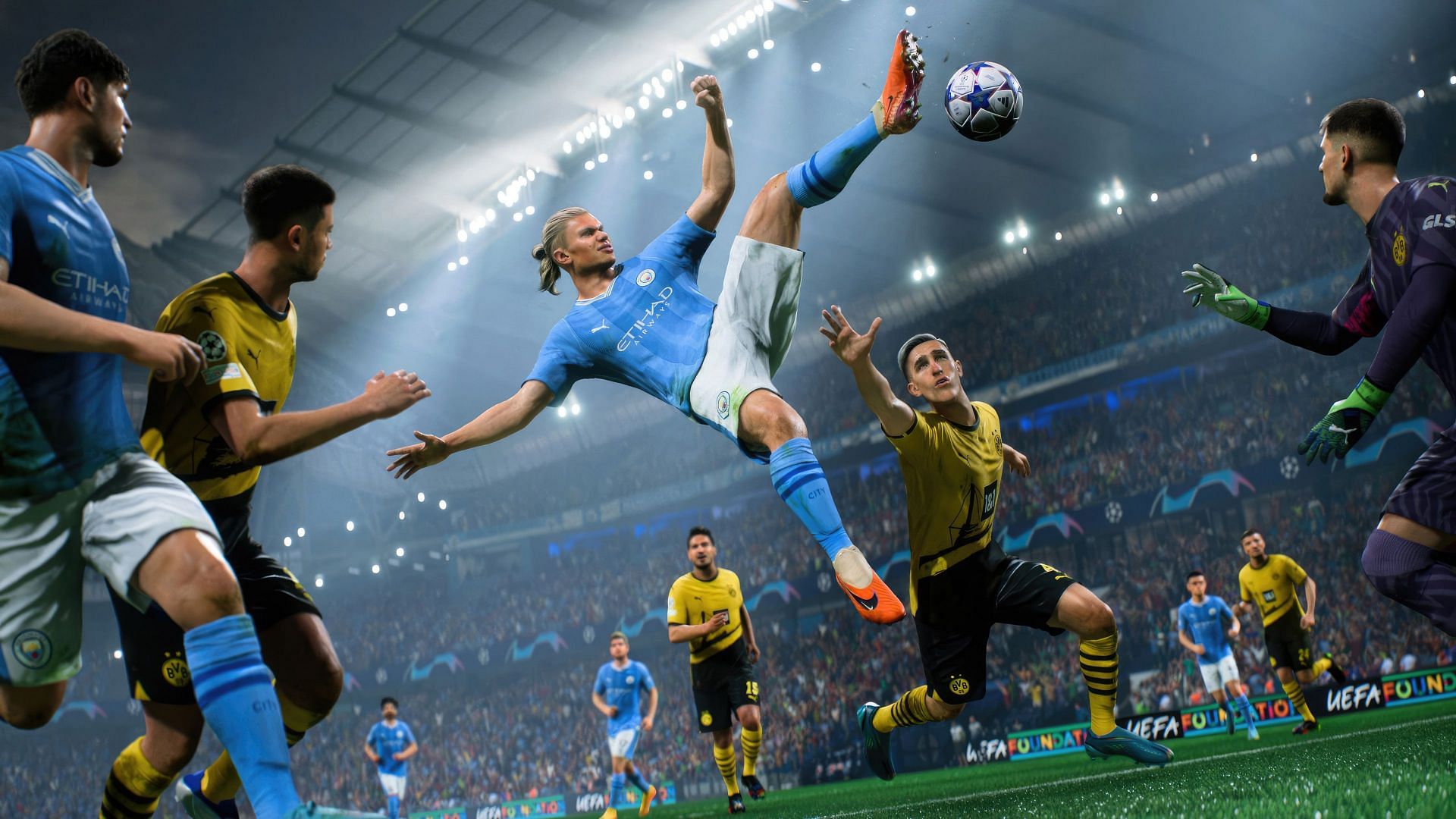 Bicycle Kick is one of the most attractive skill-shots in EA FC (Image via EA Sports)