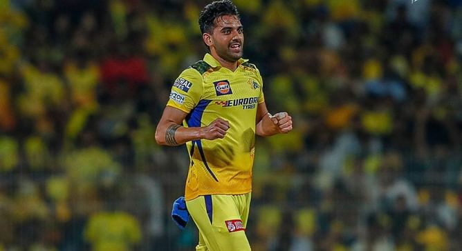 Why is Deepak Chahar not playing CSK vs KKR IPL 2024 match?