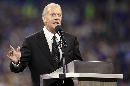 Jim Irsay at Tennessee v Indianapolis