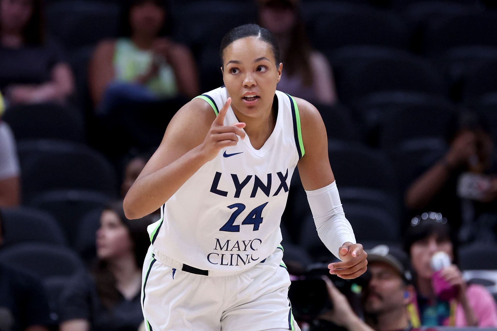 Napheesa Collier of the Minnesota Lynx.