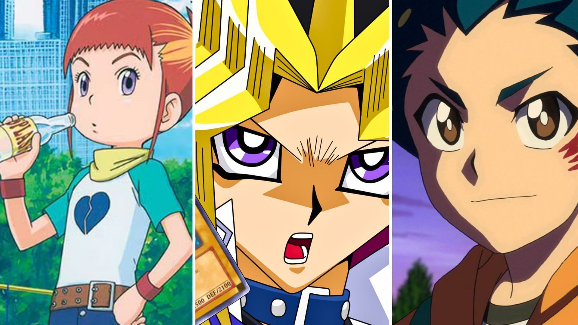 Digimon, Yu-Gi-Oh!, Beyblade Burst 