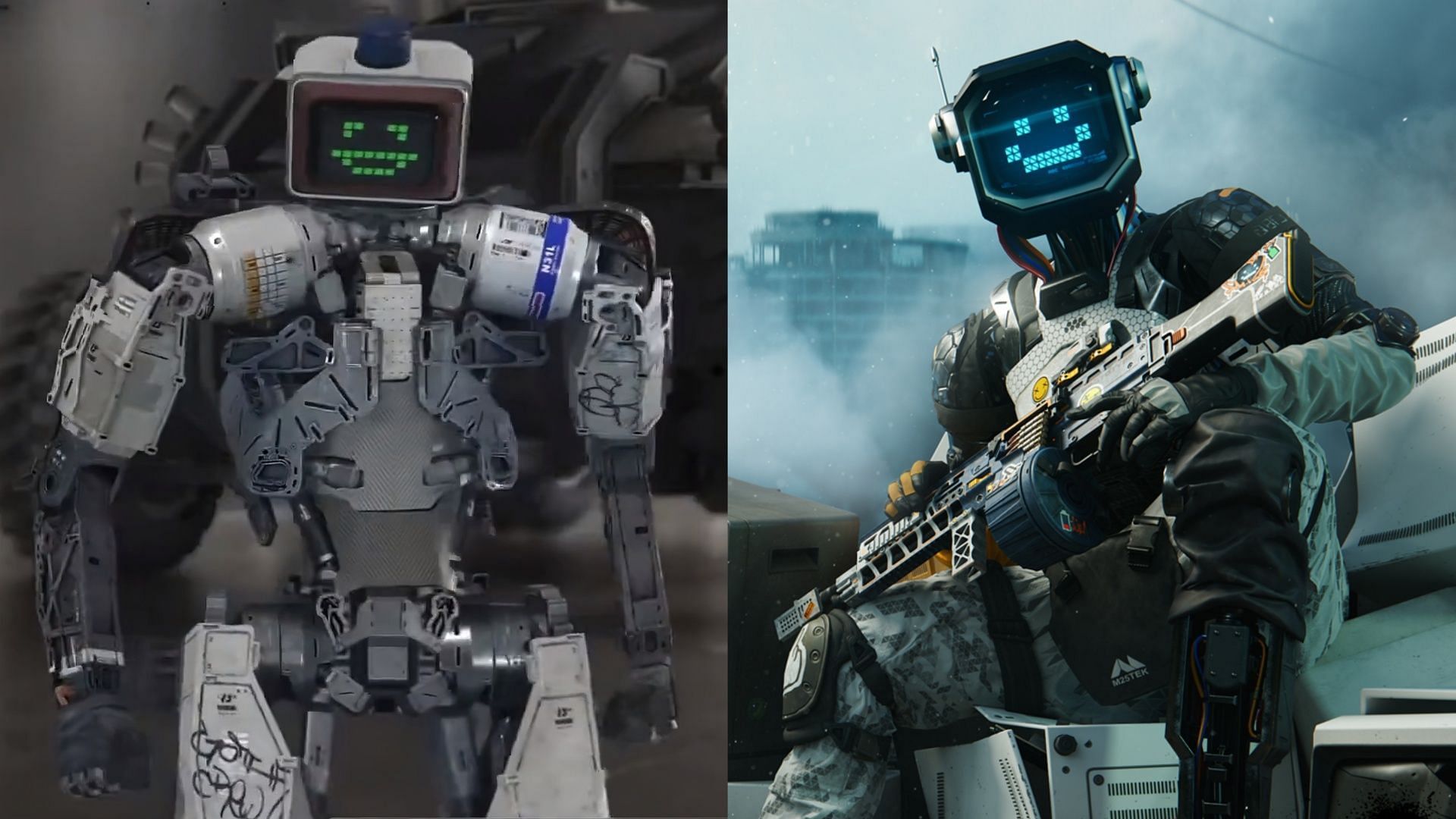 N31L skin from Infinite Warfare on the left and Broadcast Operator skin for Ripper from Modern Warfare 3 on the right.