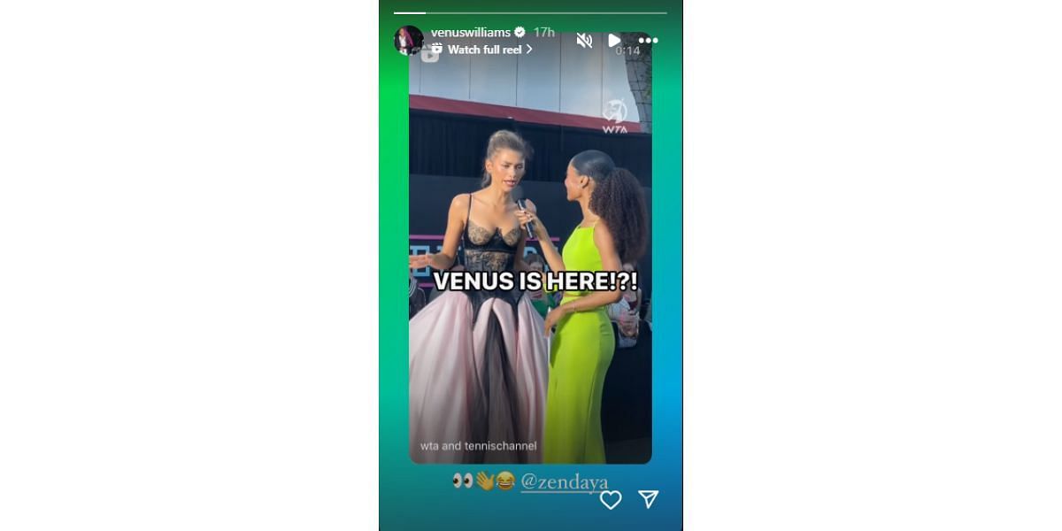 Source- Venus Williams&#039; Instagram story
