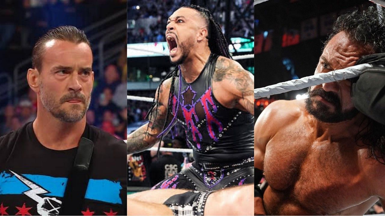 WWE सुपरस्टार्स सीएम पंक, डेमियन प्रीस्ट और ड्रू मैकइंटायर 