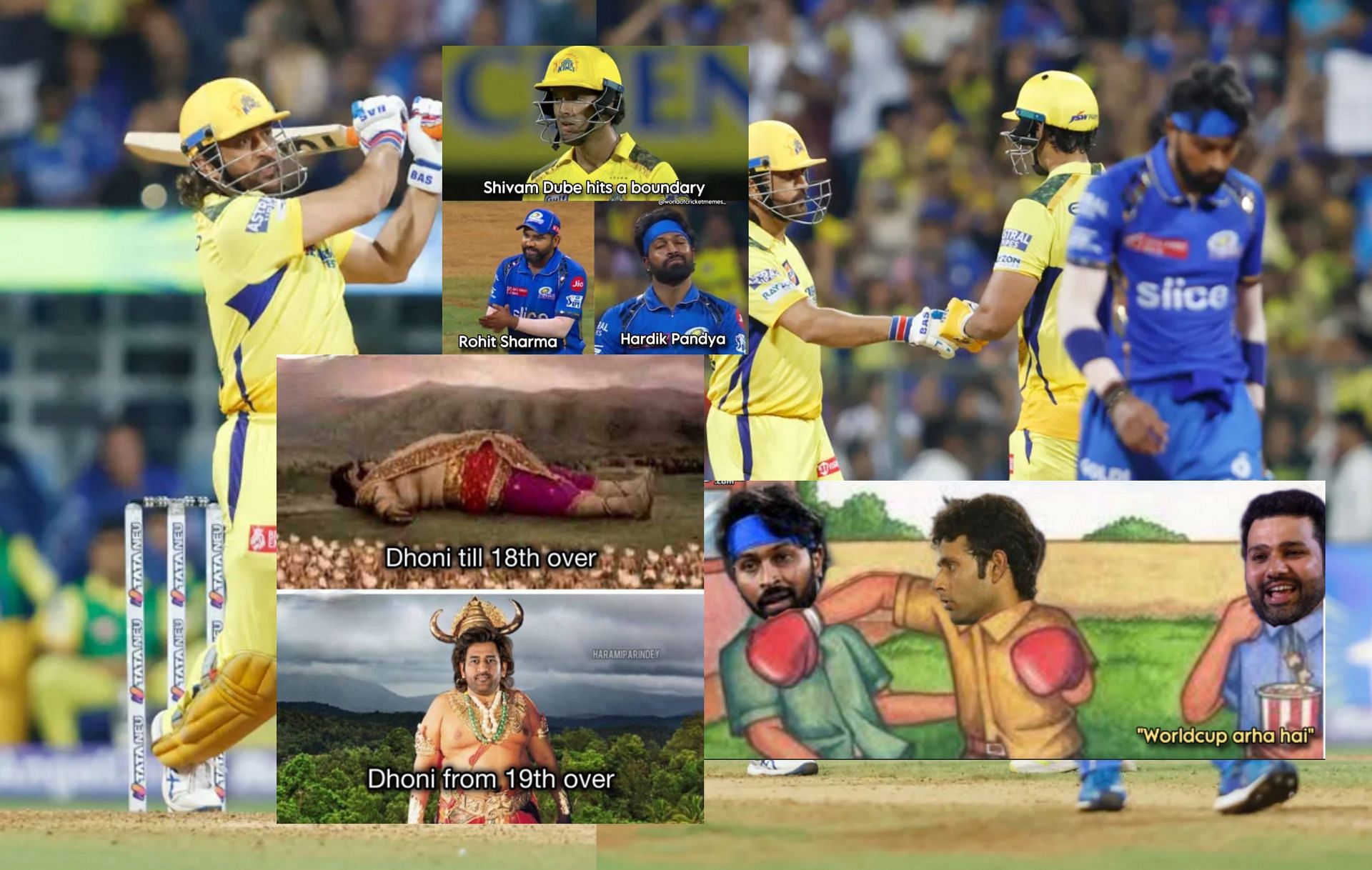 Fans react after first innings of IPL 2024 match between MI and CSK.