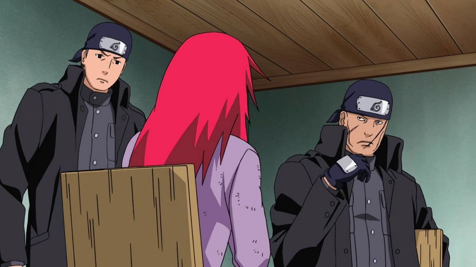 Ibiki Morino interrogating Karin Uzumaki (image via Pierrot)