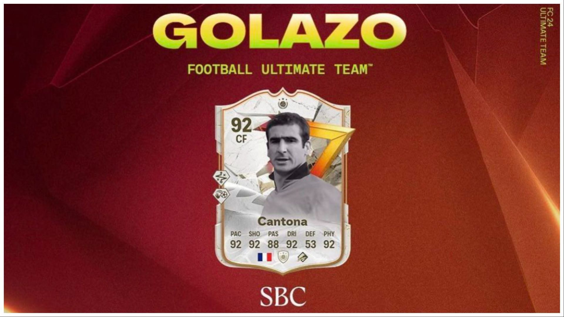 The Cantona SBC is now live (Image via EA Sports)
