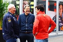 Carlos Sainz to Red Bull rumors gain momentum after public handshake between the Ferrari driver and Helmut Marko