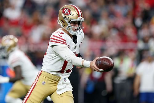 Brock Purdy during Super Bowl LVIII - San Francisco 49ers v Kansas City Chiefs