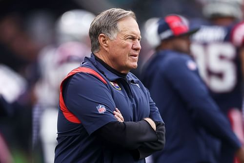 Bill Belichick at Indianapolis Colts v New England Patriots