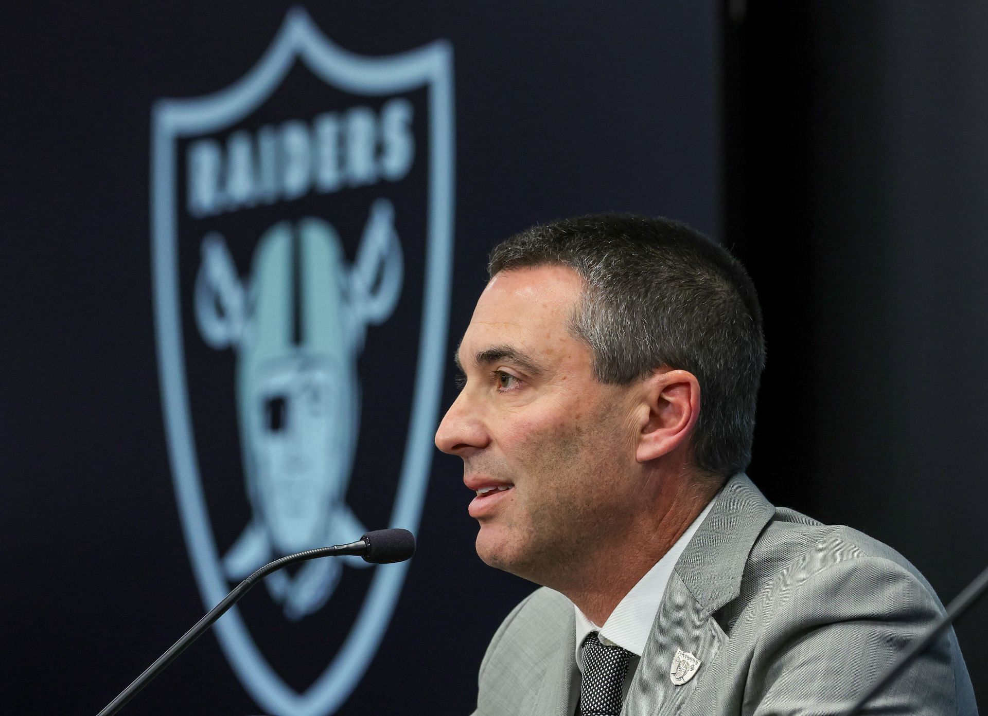 Las Vegas Raiders Introduce Antonio Pierce As Head Coach, Tom Telesco As General Manager