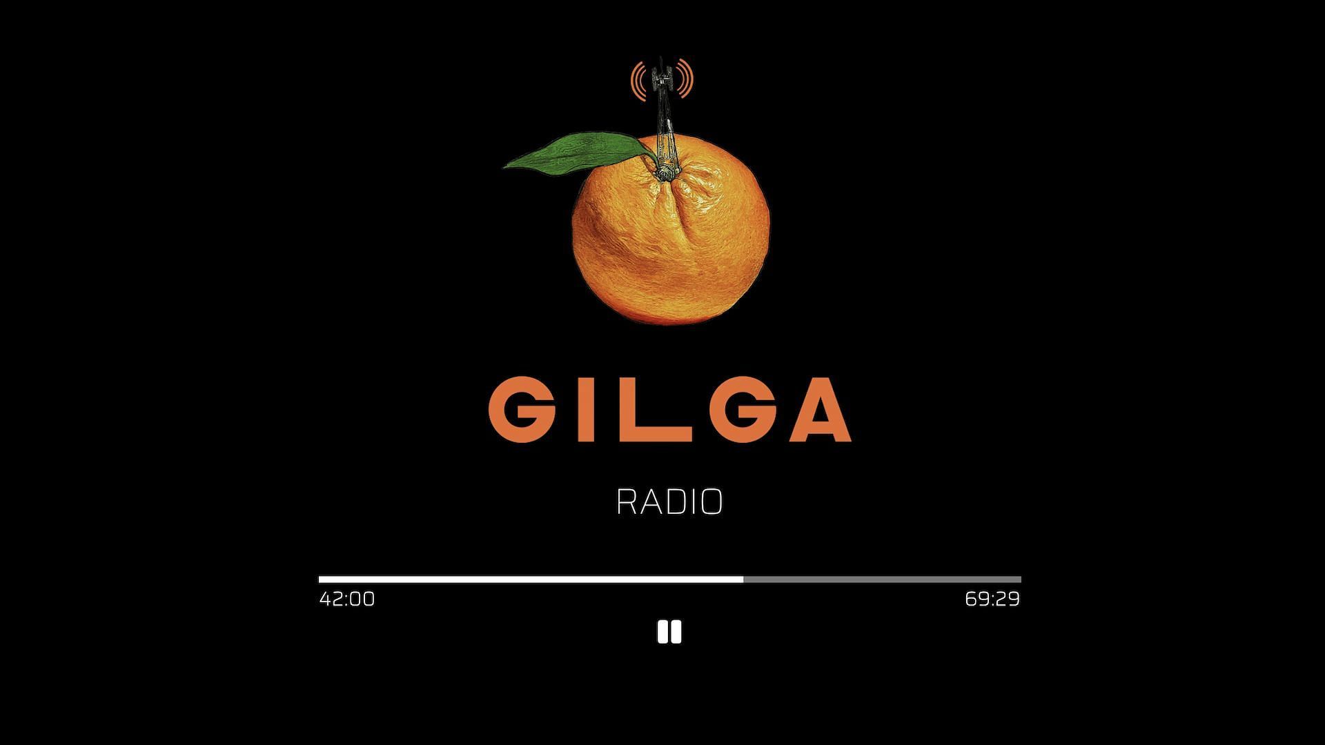 The official website for The Gilga Radio show where Episode 2 is currently uploaded. (Image via Gilga.com)