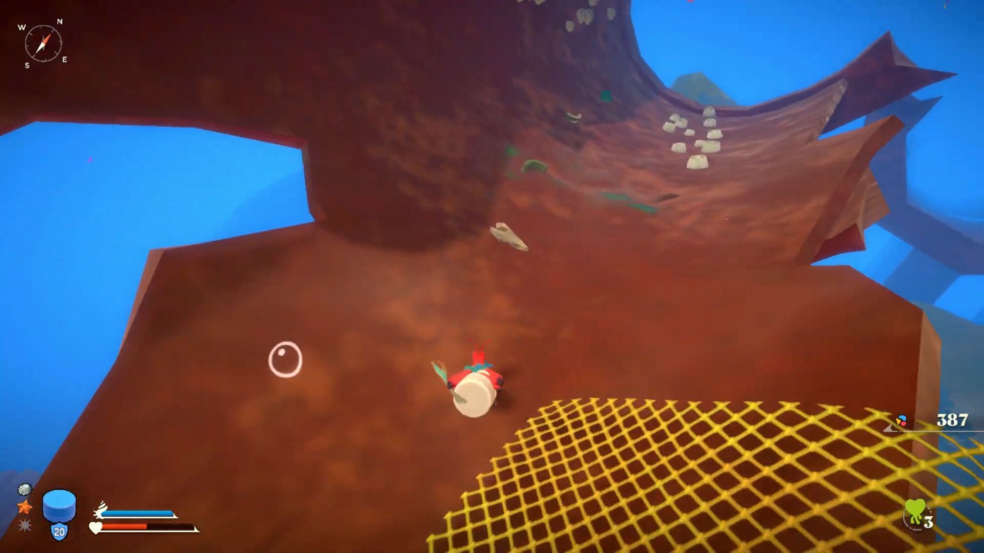 Land on the pipes to reach Moon Caves in Another Crab&#039;s Treasure. (Image via Aggro Crab || Karmakazi on YouTube)