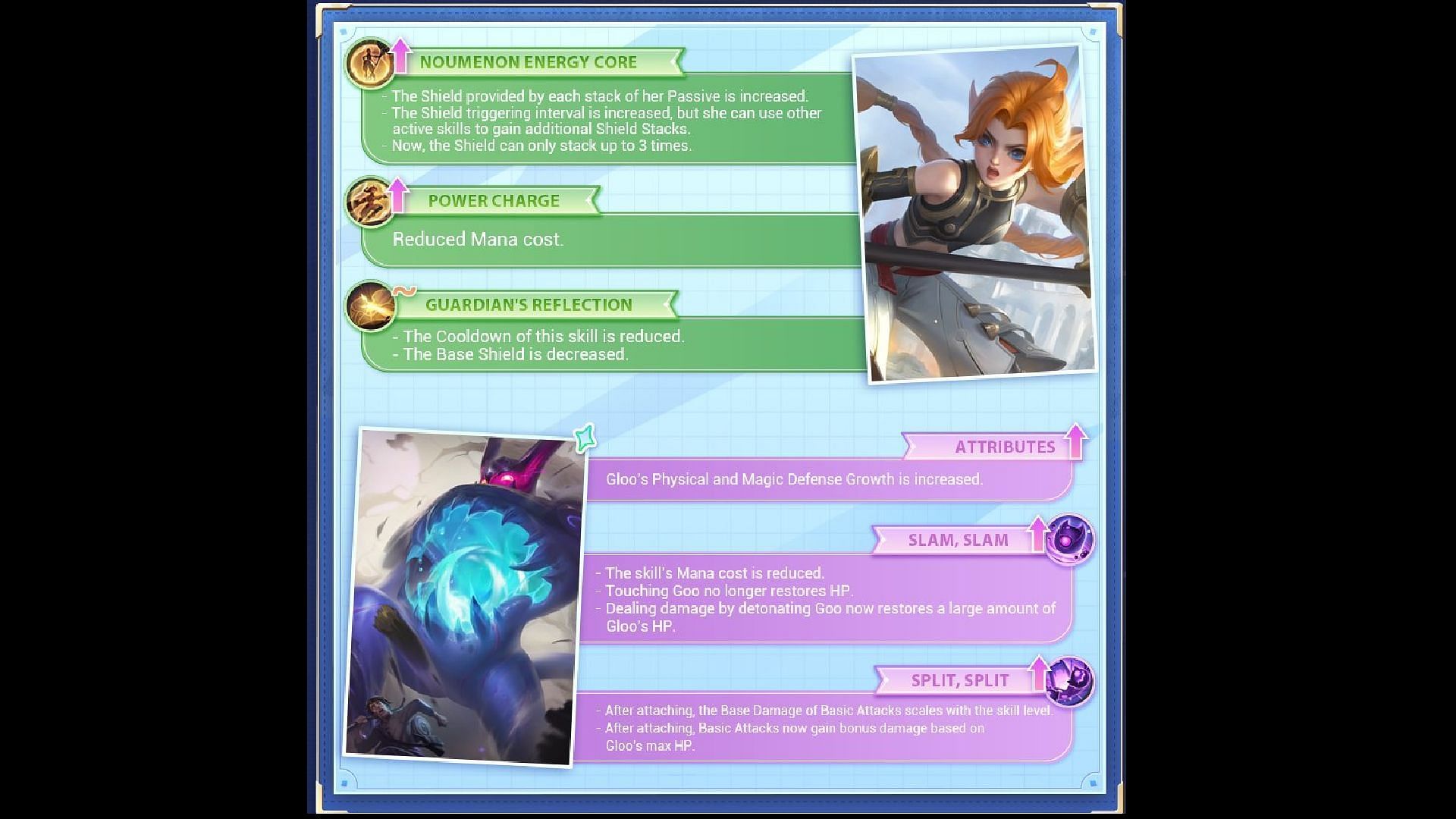 Lolita and Gloo are the two most adored Tanks to receive buffs this time (Image via Moonton Games)