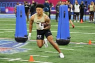 Braelon Allen at NFL Combine